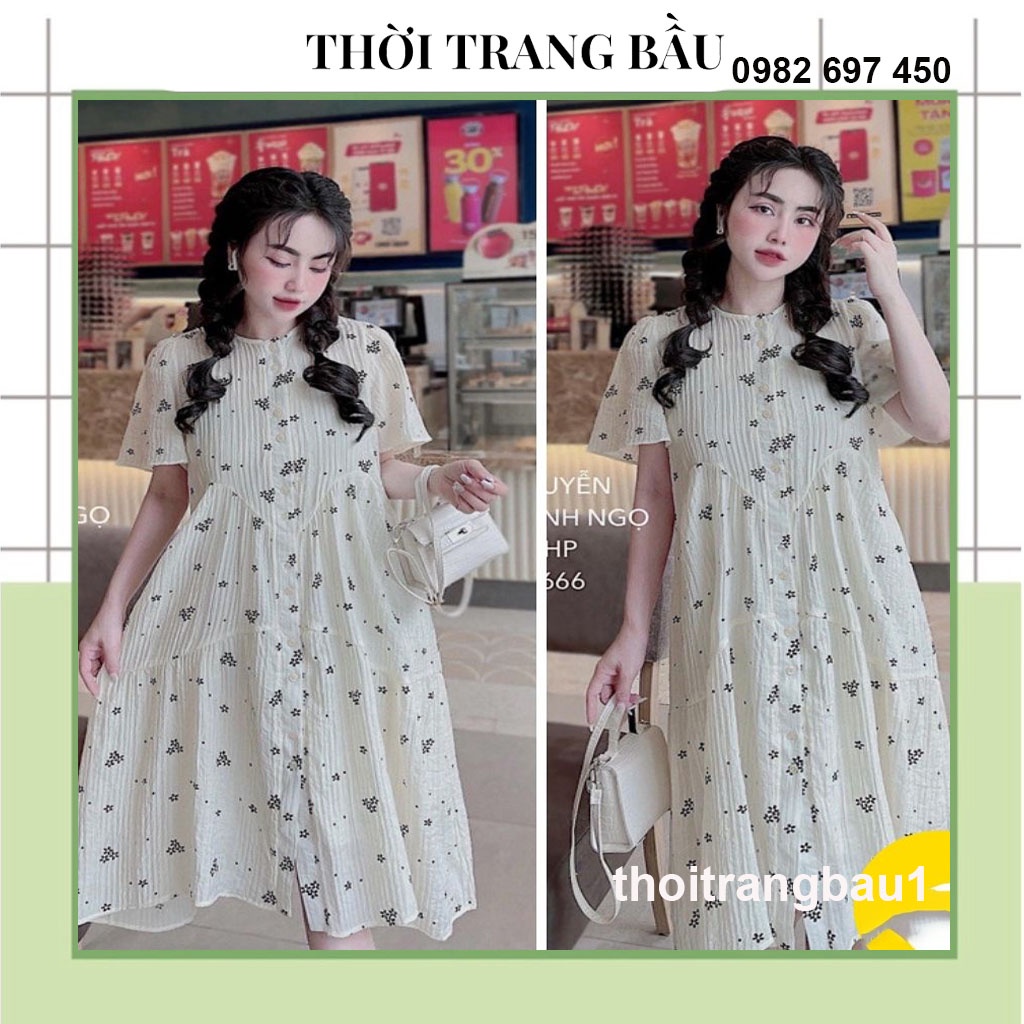 [thoitrangbau1 V-06] VÁY BẦU MÙA HÈ CỰC XINH-ĐẦM BẦU THỜI TRANG THIẾT KẾ DÁNG BABYDPLL HOA NHÍ, CÔNG SỞ,DỰC TIỆC,ĐI CHƠI