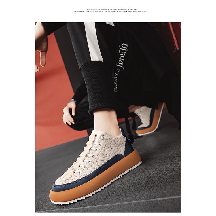 Giày Thể Thao Vải Canvas Màu Đen Đế Dày Phong Cách Hàn Quốc Thời Trang Mùa Đông 2022 Cho Nam