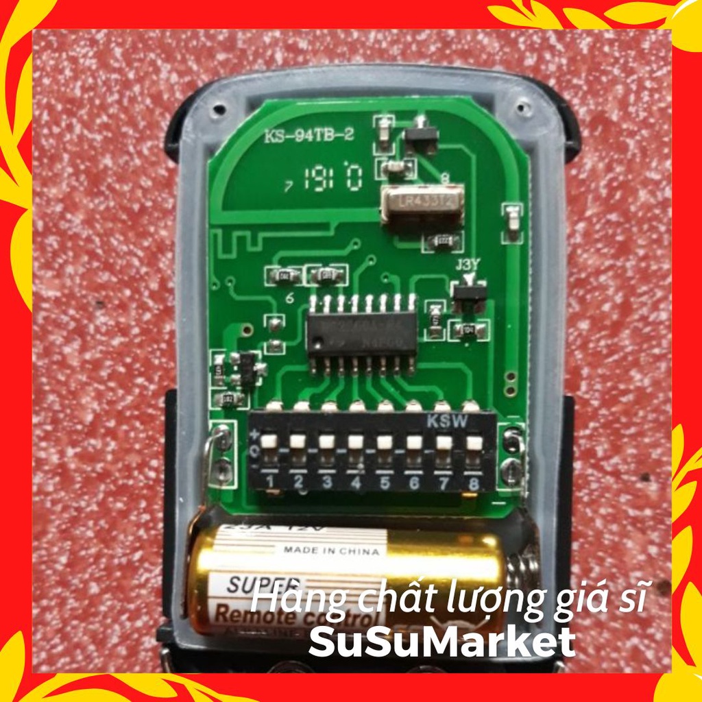 Remote cửa cuốn MÃ GẠT 433Mhz | Mạch chuẩn Loại 1| Kháng nước sóng xa |