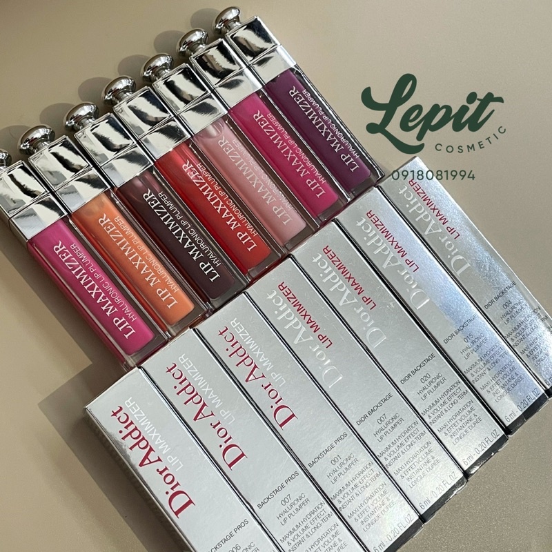 Son dưỡng Dior Addict Lip Glow, Maximizer Full Size và Mini Size