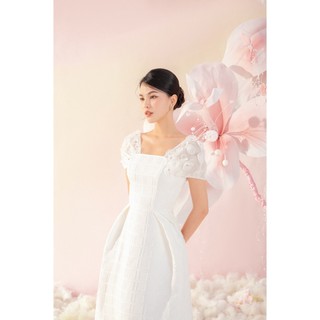 OLV - Đầm Amanda Square Neck Embro