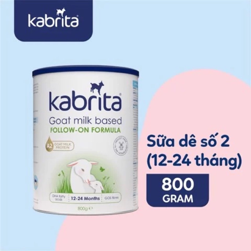 Sữa dê Kabrita Hà Lan số 2 loại 800gam (Date T9/2026)