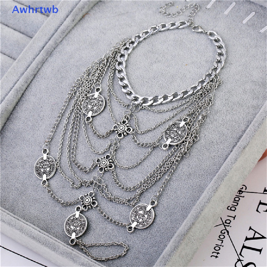 Lắc Chân Đính Đồng Xu Tua Rua Thời Trang Mùa Hè Cho Nữ Mới