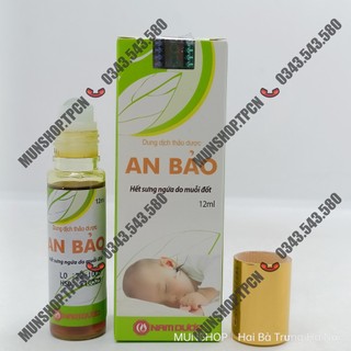 Dung dịch thảo dược bôi muỗi đốt AN BẢO chai 12ml