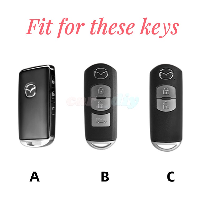 Bao Da Chìa Khóa Điều Khiển Từ Xa Cho Mazda 2 3 6 Atenza Axela Demio Mazda 3 Alexa CX30 CX-30 CX-5 CX5 CX-3 CX3 CX7 CX8 CX-8 CX9 CX-9 2015-2017 2018 2019 2 / 3 Túi Đựng Đồ Đa Năng Tiện Lợi Dễ Sử Dụng