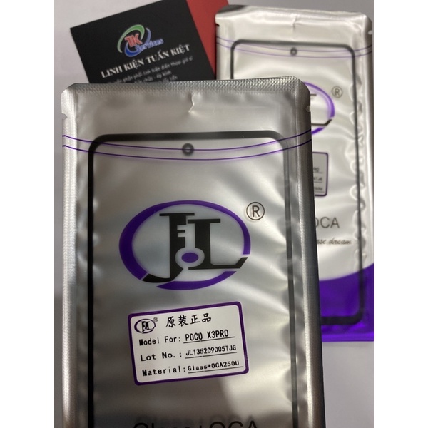 Kính liền keo Xiaomi Poco X3 Pro/ Mặt kính có keo OCA Xiaomi Poco X3 Pro ( Giá sỉ )