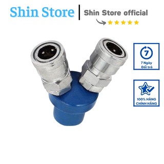 Chạc 2 bi chia hơi máy nén khí -SHINSTORE