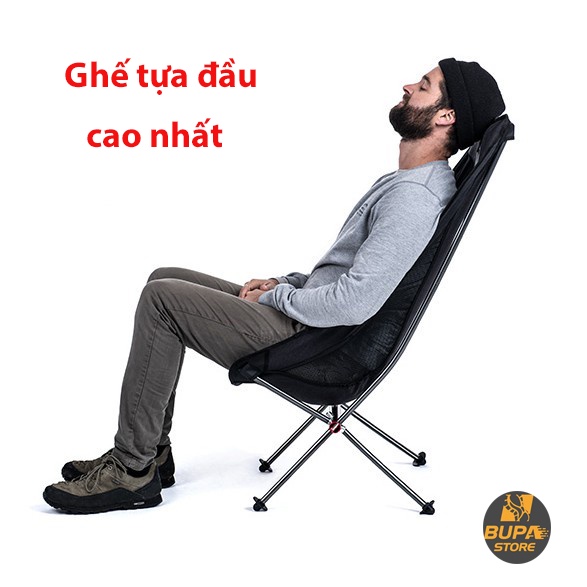 Ghế gấp dã ngoại ngoài trời NatureHike NH18Y060-Z – Có tựa lưng