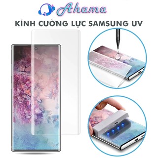 Kính cường lực samsung S21 Ultra S21+ S20 S22 S10+ S10 5G S8 S9 S8+ S9+ Note 20 Ultra Note 10+ Note 9 Note 8 màn cong UV