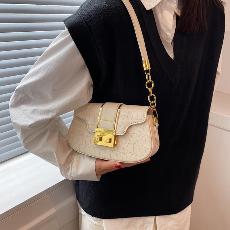 Túi Đeo Chéo Hình Vuông Nhỏ Họa Tiết Vân Đá Phong Cách Hàn Quốc Cho Nữ