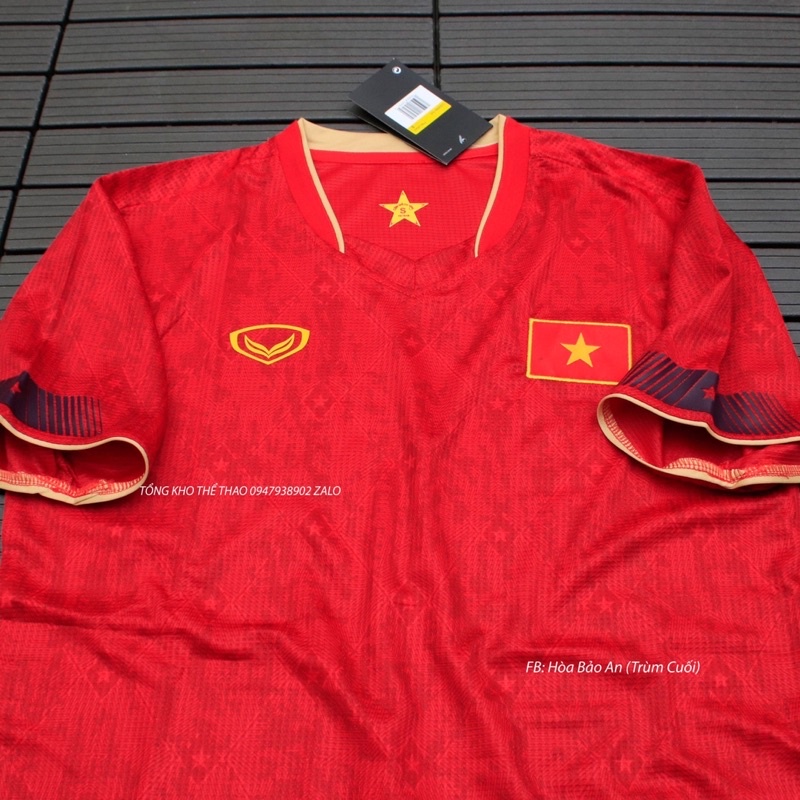 Bộ quần áo đá banh ĐT Việt Nam 🇻🇳 màu đỏ mùa 2022 hàng cao cấp Thailand