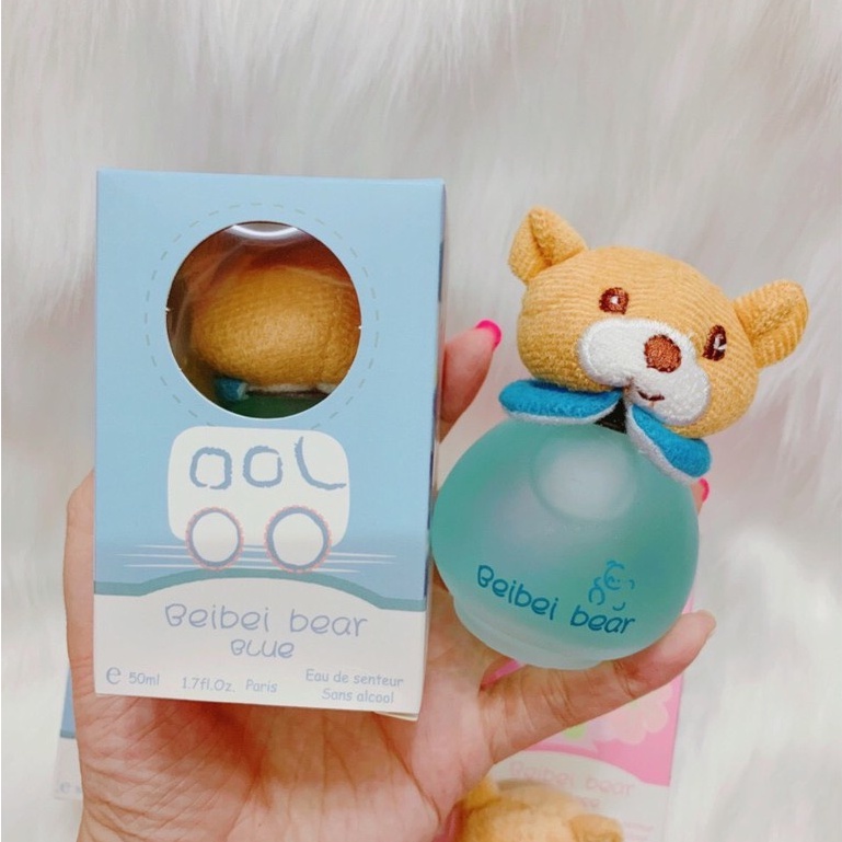 Nước Hoa Gấu Thỏ BeiBei Bear 50ml, Nước Hoa Cho Trẻ Sơ Sinh 3 Màu Giá Tốt