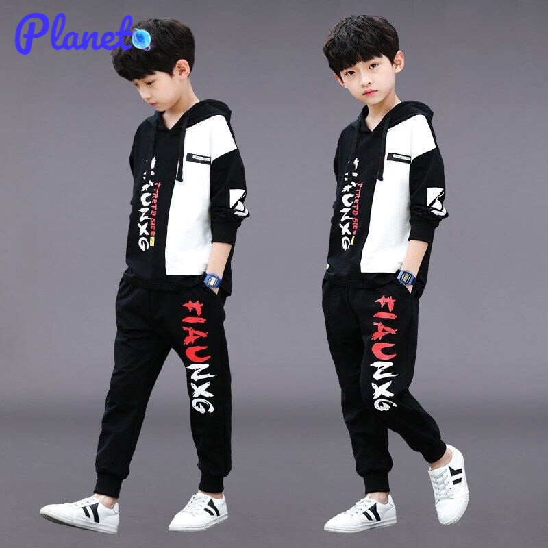 Planet Set Đồ Mùa Đông 2 Món Gồm Áo sweater Tay Dài In Họa Tiết Hoạt Hình Cho Bé Trai 12 Tuổi