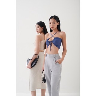 Amegon áo cột dây mặc 2 kiểu rue top