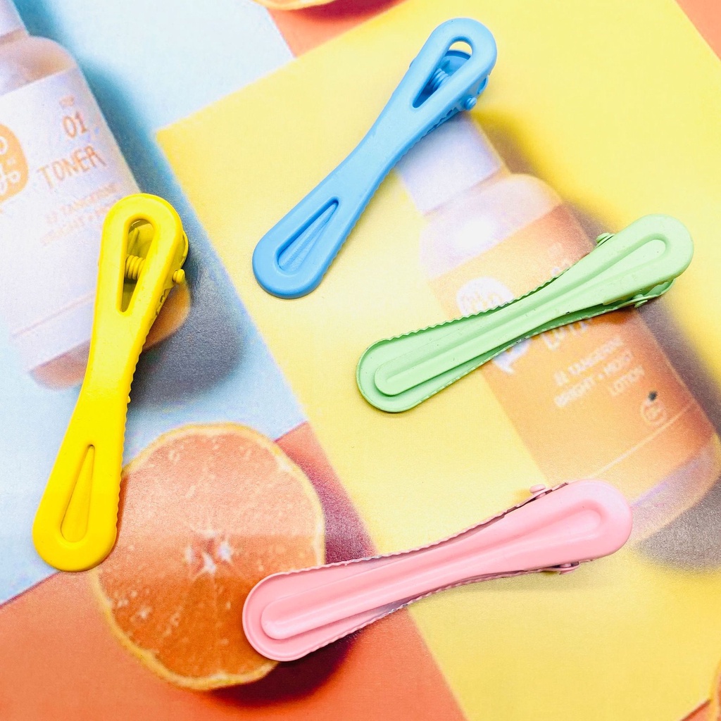 Kẹp tóc mái hình số 8 bằng sắt trơn nhiều màu đơn giản giá rẻ KEP07