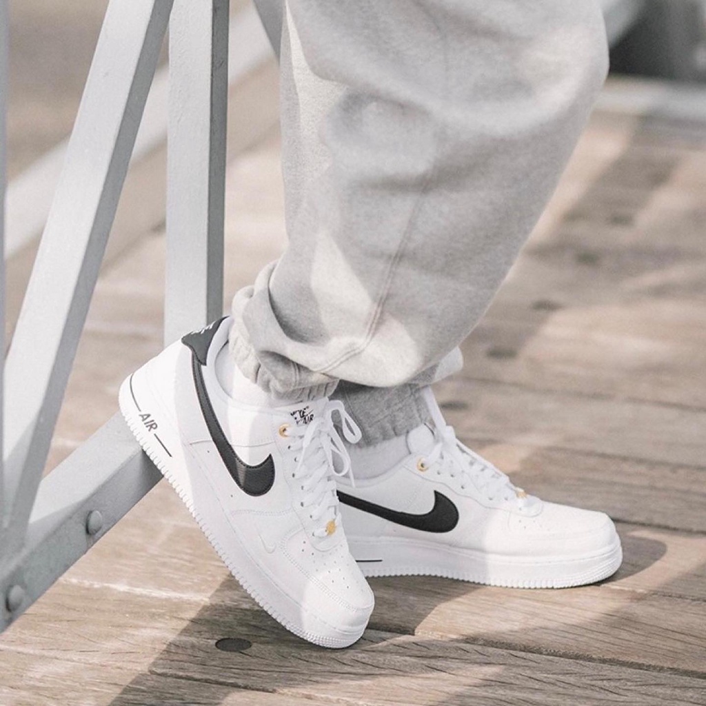 (AUTH) - Giày Nike Air Force 1 Low '07 LV8 40th Anniversary White Black DQ7658-100