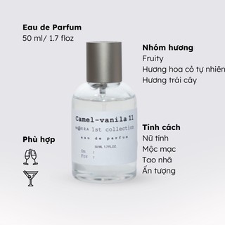 Nước Hoa Nữ Morra Camel Vanilla 11 Dung Tích 50ml Nguyên Liệu Nhập Pháp Hương Thơm Nhẹ Nhàng, Tinh Tế, Cuốn Hút