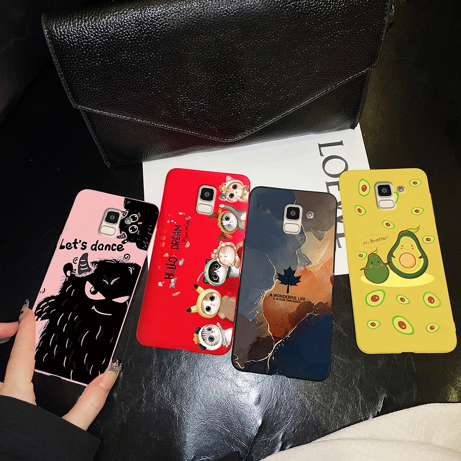 Ốp Điện Thoại TPU Silicone Mềm In Hình Phi Hành Gia / Vân Đá Cẩm Thạch Cho Samsung Galaxy J6 2018 SM-J600G J6 2018