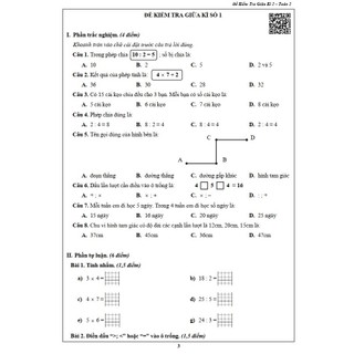 Sách - Đề kiểm tra Toán 2 học kì 2