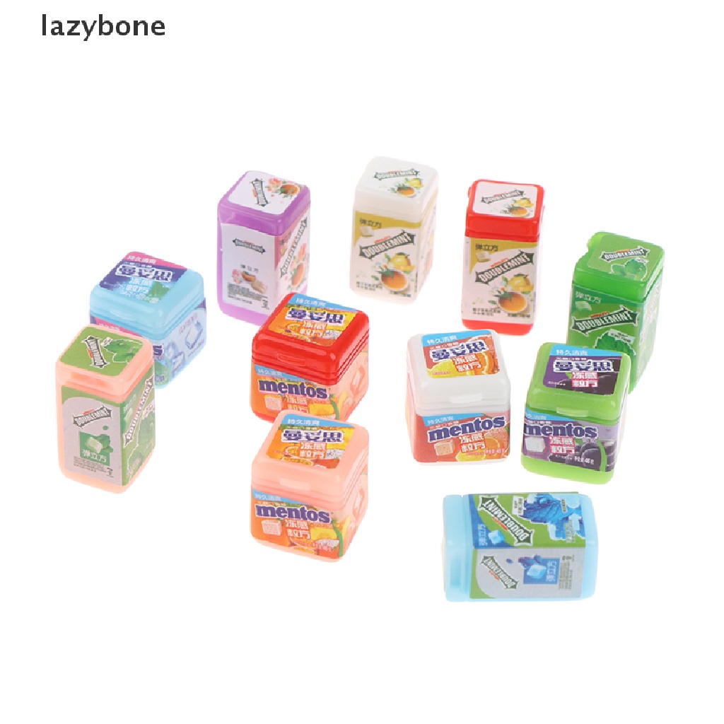 Bộ 5 Lọ Kẹo Cao Su Đồ Chơi Mini Cho Nhà Búp Bê