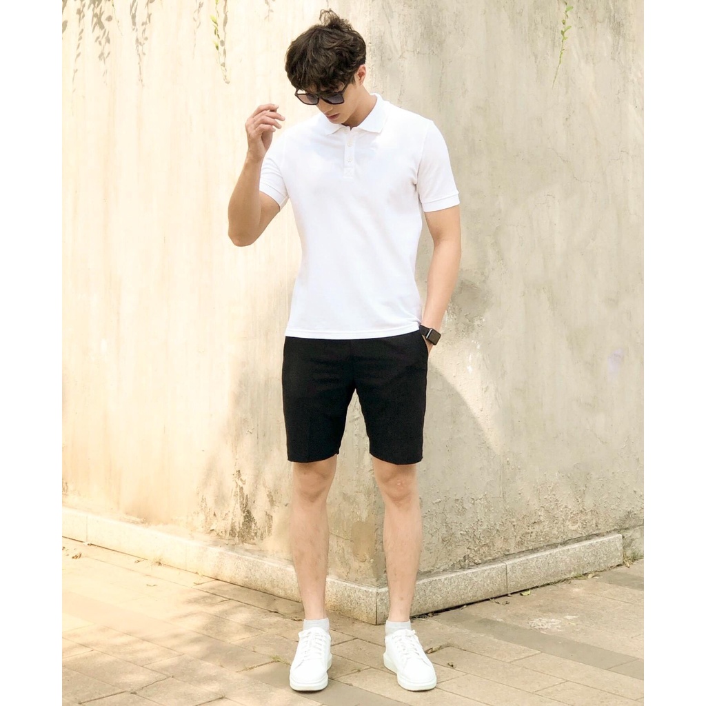Áo thun nam POLO trơn vải cá sấu cotton cao cấp ngắn tay cực sang trọng PL01A