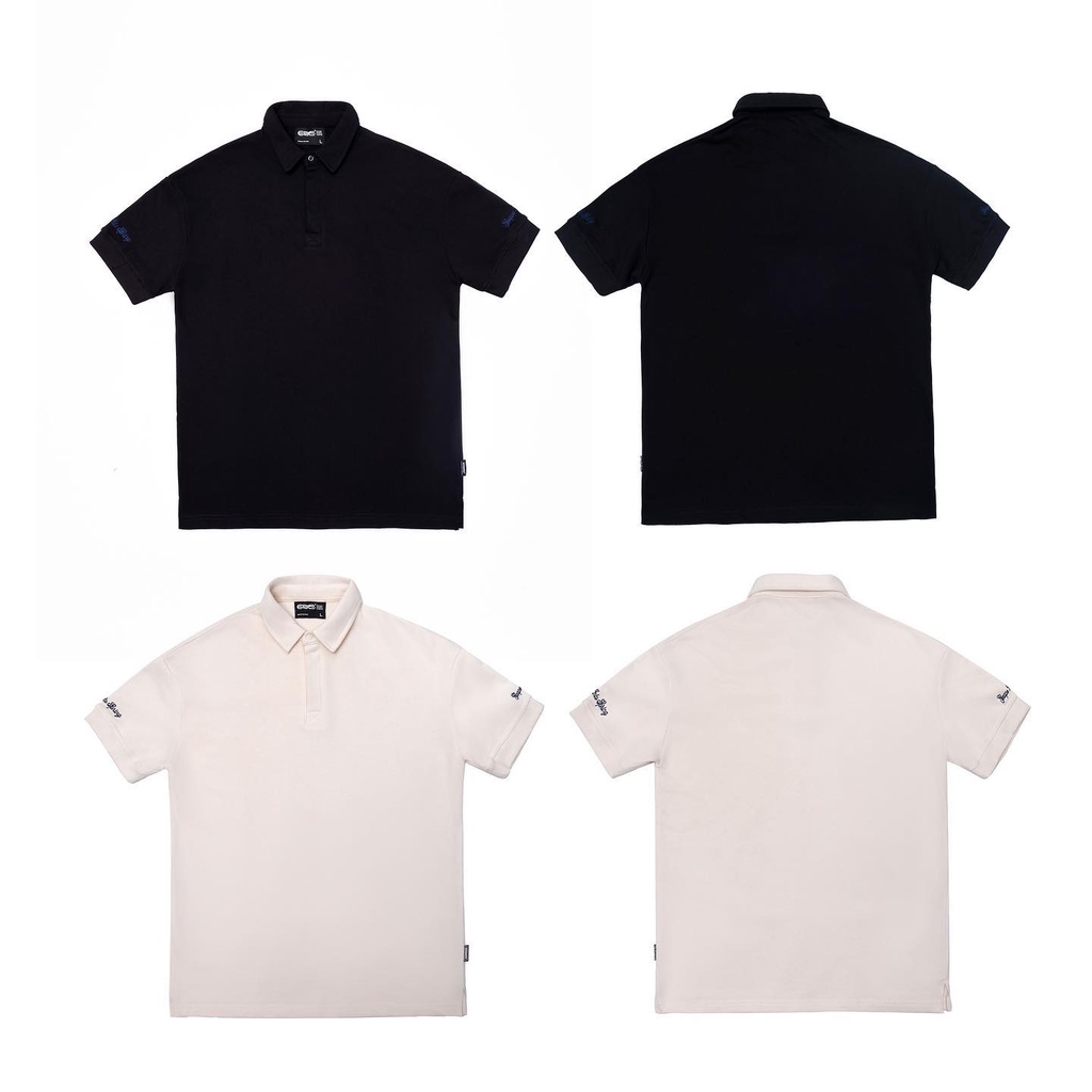 Áo Polo Escape into Spring_ Off White/Black