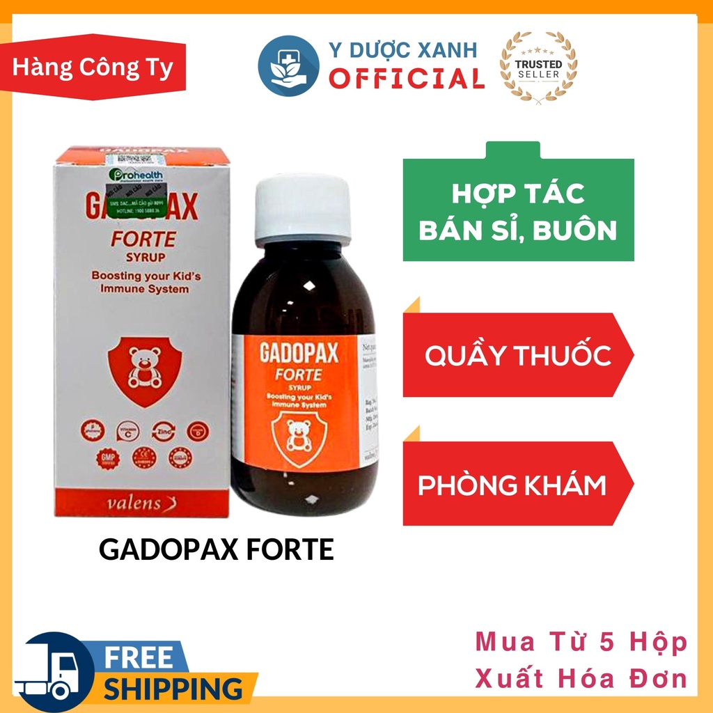 Phòng Khám, Nhà Thuốc - GADOPAX FORTE 100ml của Châu Âu, Siro tăng đề kháng cho bé - Y Dược Xanh