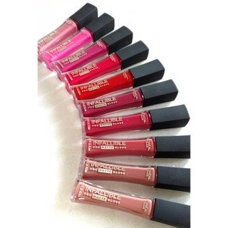 [ Hàng USA] Son Kem Lì L'Oreal Infallible Lip Pro Matte Gloss 6.3ml