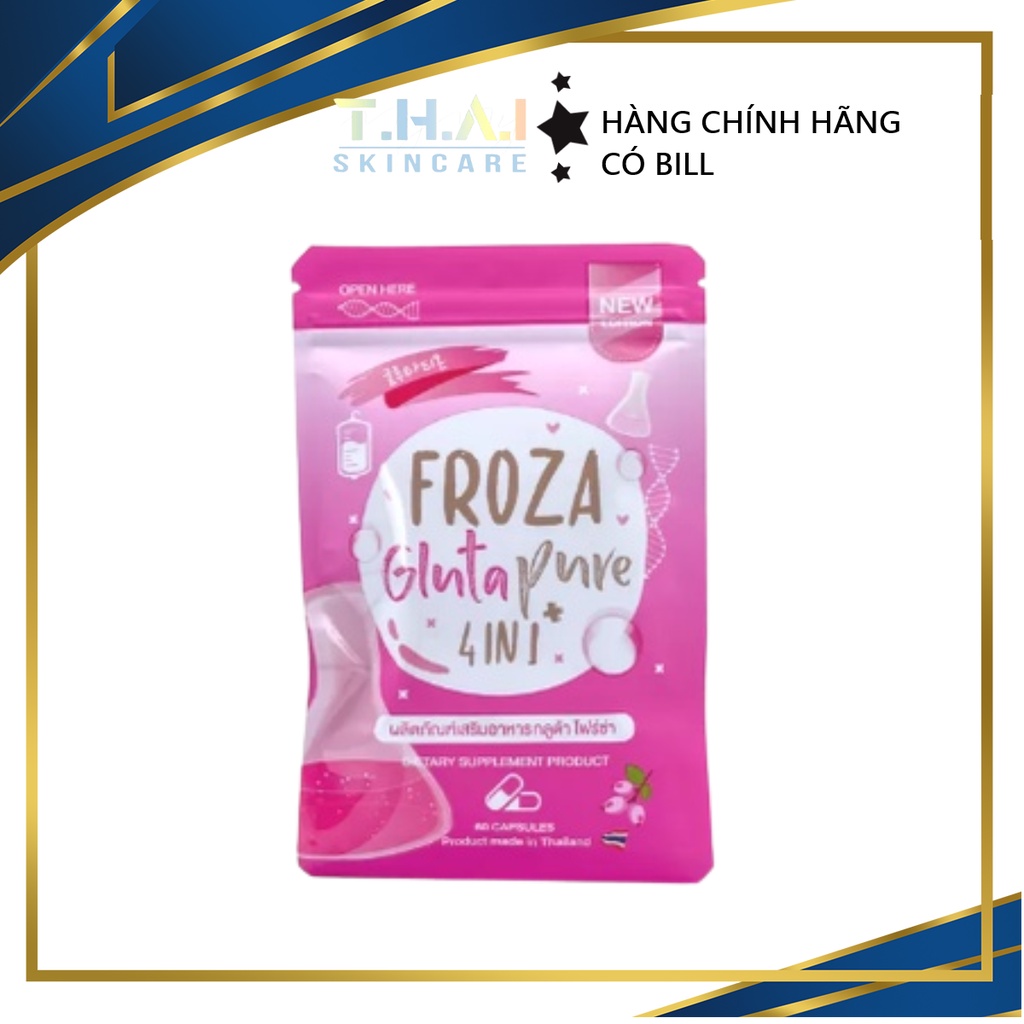 Viên uống trắng da Froza Gluta Pure 4 in 1 Thái Lan (gói 60v)