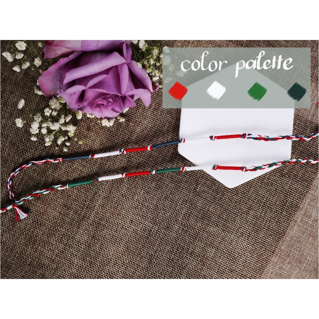 Chap.2 - Vòng tay, chân màu giáng sinh unisex l Wrap bracelet
