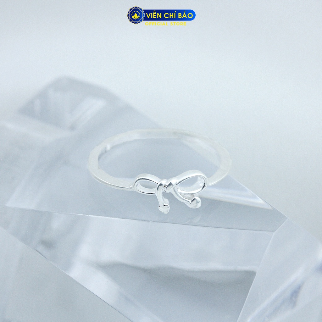 Nhẫn bạc nữ hình nơ chất liệu bạc 925 thời trang phụ kiện trang sức nữ Viễn Chí Bảo N400255