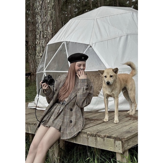 Set Vest Kẻ Hàng Chuẩn Mai Phương Bùi