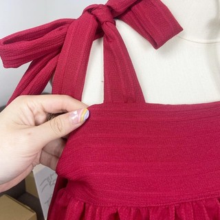 Áo kiểu babydoll 2 dây cột nơ [ảnhthậtshopchụp]