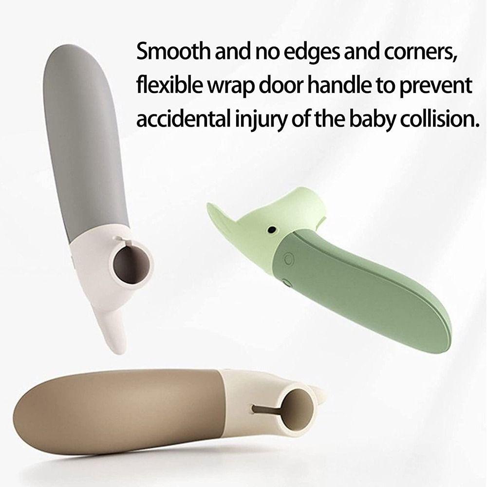 Vỏ Bọc Tay Nắm Cửa Phòng Khách Bằng Chất Liệu Silicone Chống Tĩnh Điện An Toàn Cho Bé