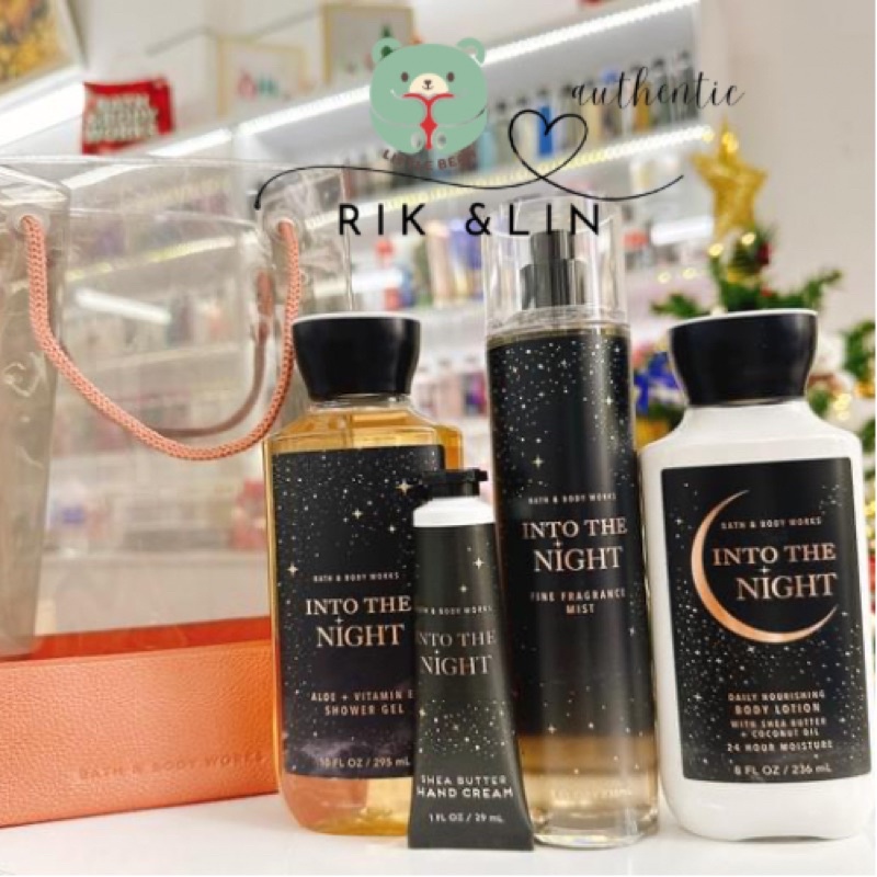 SET QUÀ INTO THE NIGHT Bath & Body Works Usa Xịt Thơm Dưỡng Thể