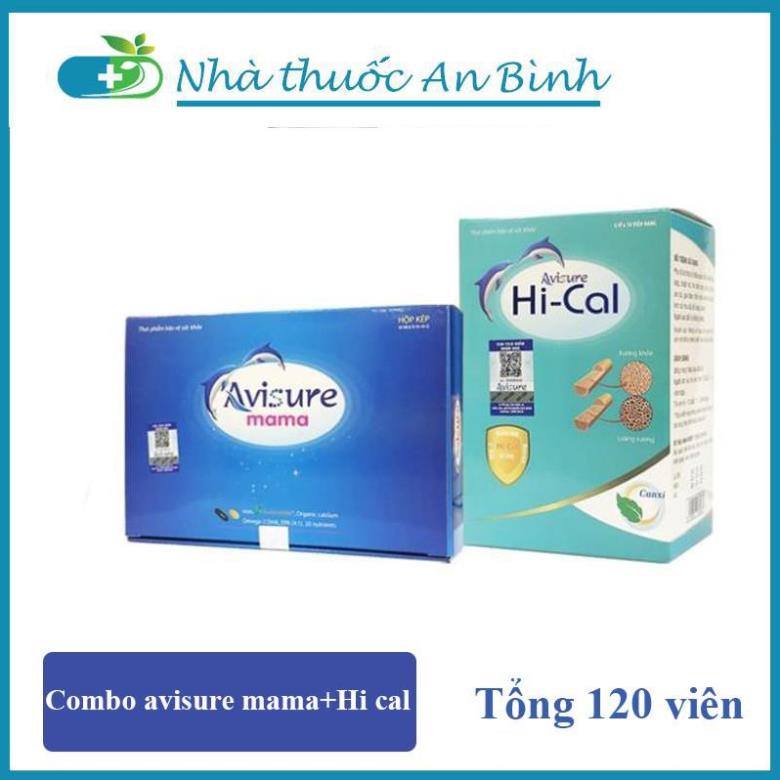Combo Avisure Mama và Avisure Hi-cal - Bổ sung DHA, EPA, Canxi, Vitamin và khoáng chất cần thiết cho phụ nữ mang thai