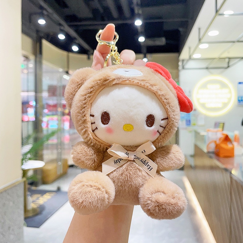 SANRIO Móc Khóa Hình Thỏ Nhồi Bông Đáng Yêu Cho Bé