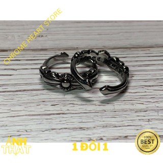 Nhẫn Chrome Heart Mini Keeper bạc fullbox - Chrome Heart Store