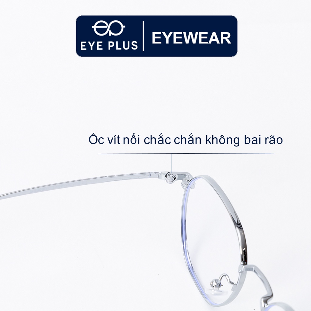 Gọng kính cận nam nữ thời trang Eye plus dáng basic dễ đeo KL350-98050
