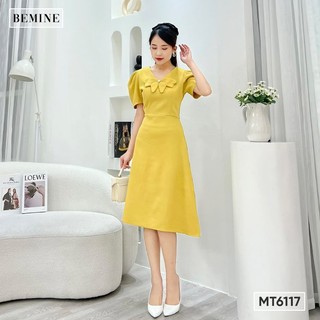 Đầm cổ nơ bướm tùng xòe BEMINE MT6117