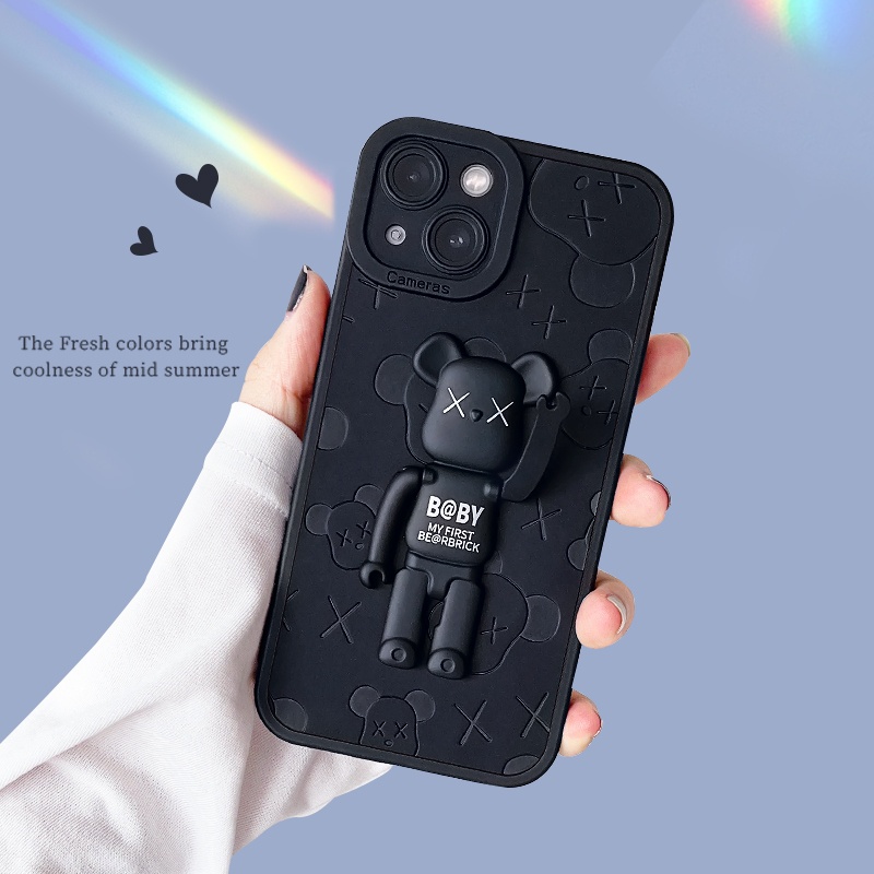 Ốp Điện Thoại Chống Sốc Bốn Góc Hình Gấu Cho iPhone 14 14pro 14Plus 14prm 13 13pro 13prm 11 7Plus 8Plus Xr XS 12 Pro Max