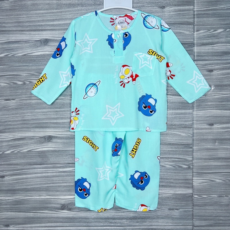 Bộ tole tay dài quần dài bé trai mẫu mới