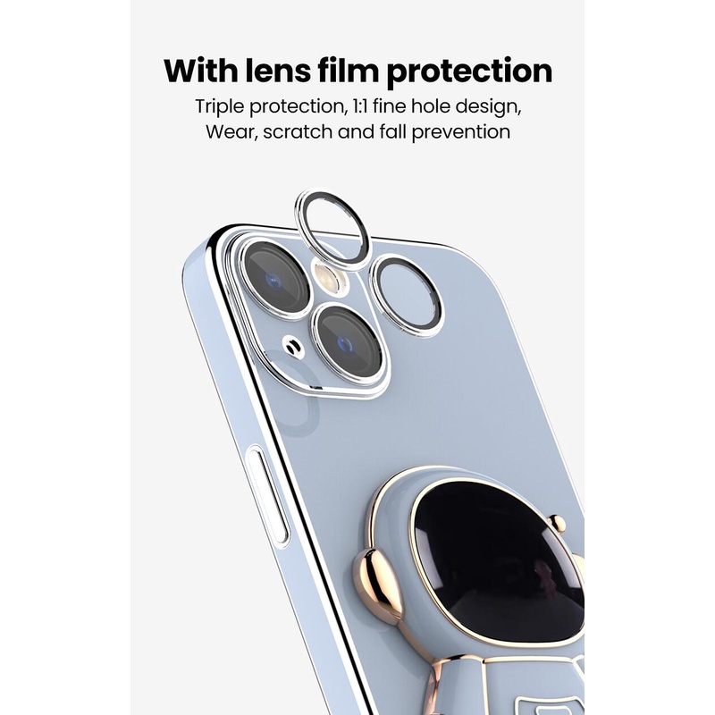 Ốp Điện Thoại Có Giá Đỡ Hình Phi Hành Gia Cho Redmi 9 10C 10 9A 9C A1 10A