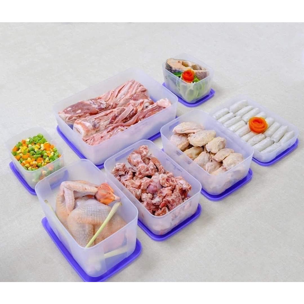 Bộ hộp trữ đông và trữ mát Tupperware Essential Ventsmart - Bảo hành trọn đời - Nhựa nguyên sinh PP số 5 an toàn