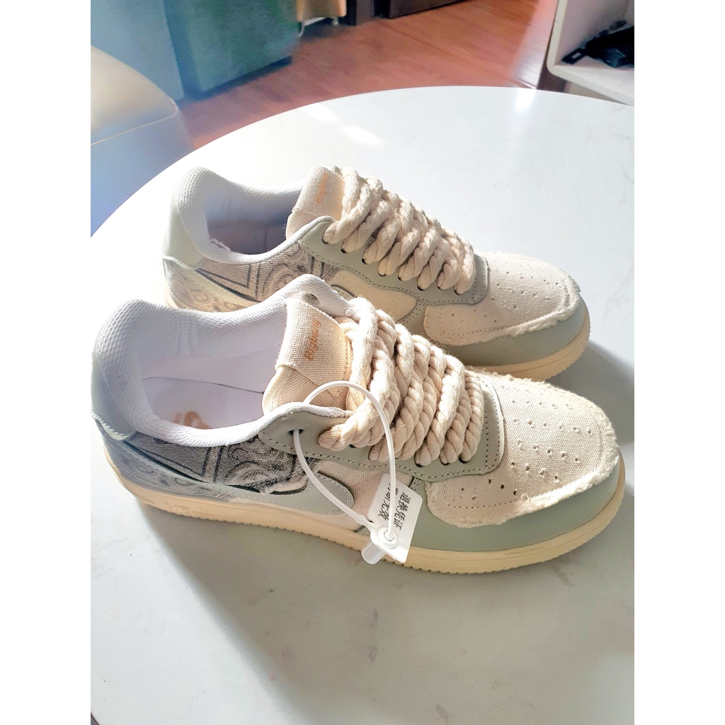 Giày _Nike Air Force 1 thổ cẩm, AF1 Travis bigbag dây thừng nam nữ, Full Box, NEW 2022