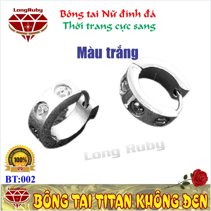 BÔNG TAI NỮ TRÒN MÀU VÀNG, TRẮNG, HỒNG | KHUYÊN TAI THỜI TRANG ĐẸP - BT002V