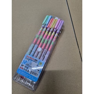 Set 6 bút cầu vòng 7 màu cute, bút cầu vòng 7 màu, bút màu rainbow 6 màu, bút 6 màu