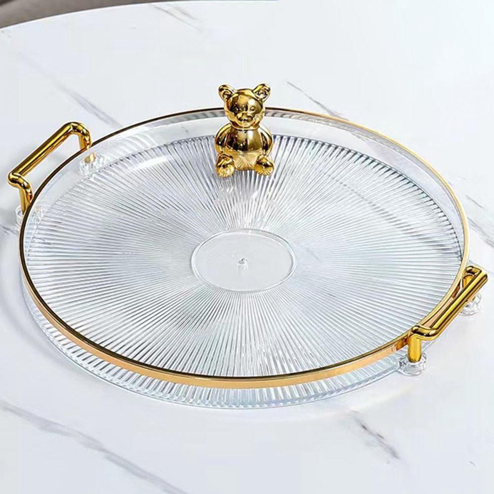 1 Khay Tròn Đựng Gia Vị Đa Năng Tiện Dụng Giá Đỡ