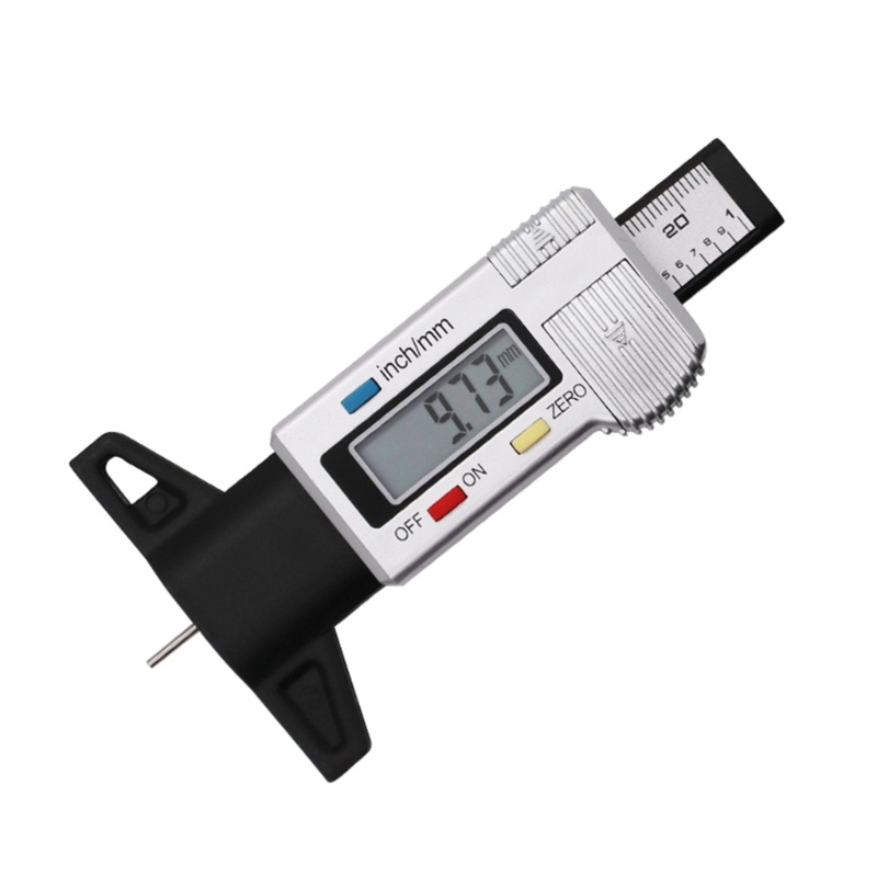 Dụng Cụ Đo Độ Sâu Lốp Xe Hiển Thị Màn Hình LCD Kỹ Thuật Số 0-25 4mm