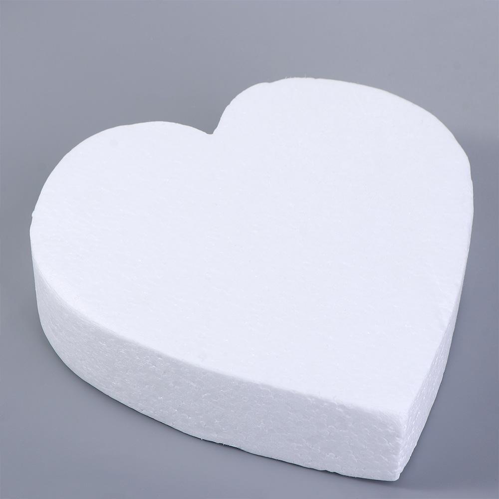 Khuôn Xốp Polystyrene Hình Trái Tim Làm Bánh Kem Trang Trí Đám Cưới DIY